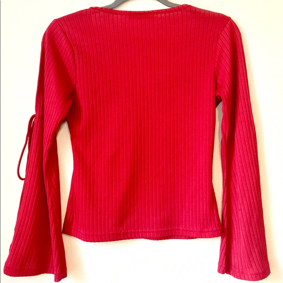 Great American Sportswear Co Red Top w Arm Ties Md - Picture 3 of 6